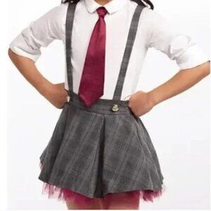 Weissman Dancewear Plaid Skirt Overalls Dance Costume Medium Adult